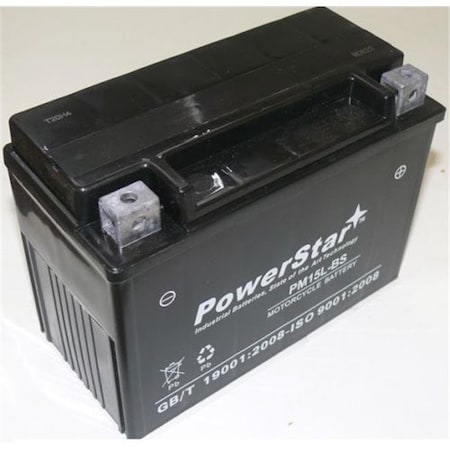 Powerstar PowerStar PM15L-BS-03 Sealed Battery - Ytx15L-Bs Ctx15L-Bs 49-2276 PM15L-BS-03